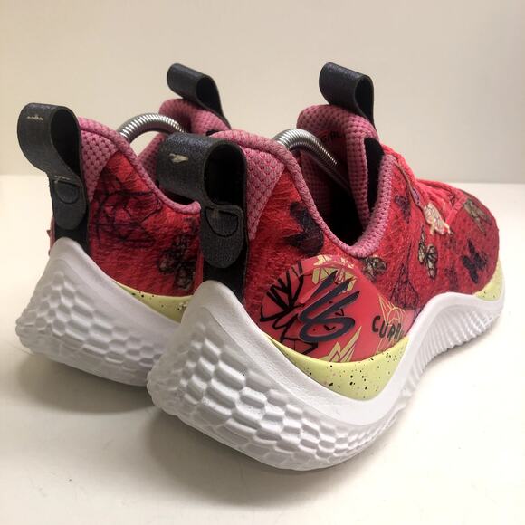 Under Armour Curry Flow 10 Pink Unicorn & Butterfly Girl Dad Shoes M 9 / W 10.5 main image 10